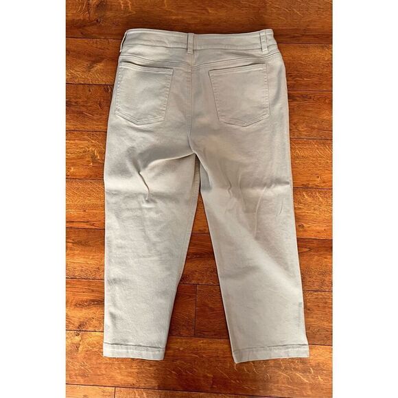 Jones New York Signature Stretch Tan Denim Capri Pants Jeans Stretch Size 8 - Picture 7 of 7